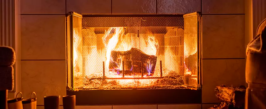 Mendota Hearth Landscape Fireplace Installation in Clarksburg, West Virginia