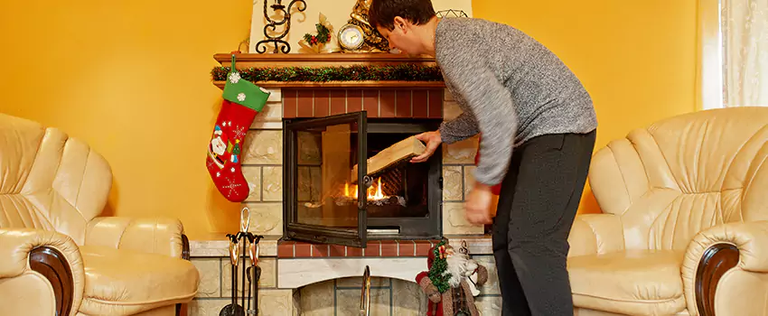 Rusted Metal Fireplace Restoration in Clarksburg, West Virginia